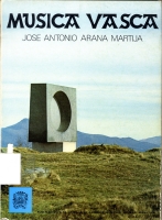 Cubierta del libro Música Vasca (Sociedad Guipuzcoana de Ediciones y Publicaciones, 1976)